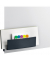 Ablageschale Glasboard, Magnetboard 16 x 5,4 x 4,3 cm (B x H x T) ABS Kunststoff anthrazit
