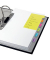 Haftmarker HN205, TABS MARKER NOTES, 98x148mm, gelb/orange/pink/grün/blau/violett