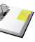 Haftmarker HN206, TAB MARKER NOTES, 98x148mm, gelb/orange/pink/gr&uuml;n/blau/violett, rechteckig