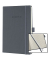 Notizbuch CO658, Conceptum, grau, A5, kariert, 80g, 97 Blatt / 194 Seiten