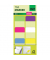 Index Haftstreifen Film, extra strong, 25x38mm, 6 Farben mit weißem