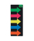 Haftmarker HN600, TRANSPARENT, 25x45mm, 5-farbig sortiert, ohne, Pfeil