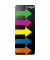 Haftmarker HN600, TRANSPARENT, 25x45mm, 5-farbig sortiert, ohne, Pfeil