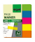 Haftmarker HN615, Haftmarker transparent, 60x50mm, 5-farbig sortiert, ohne, rechteckig