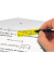 Haftmarker HN615, Haftmarker transparent, 60x50mm, 5-farbig sortiert, ohne, rechteckig