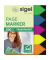 Haftmarker HN613, TRANSPARENT, 60x45mm, 5-farbig sortiert, ohne, Pfeil