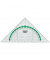 Kunststoff-Geodreieck Green Line 723170810 glasklar 16cm