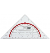 Geometriedreieck Polystyrol glasklar 16cm 