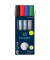 Boardmarker-Set Maxx 293, 129384, Etui, rot, blau, gr&uuml;n, schwarz, 2-5mm Keilspitze