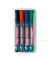 Flipchartmarker-Set 383, 383/4S, Pack, rot,blau,grün,schwarz, 1-5mm Keilspitze