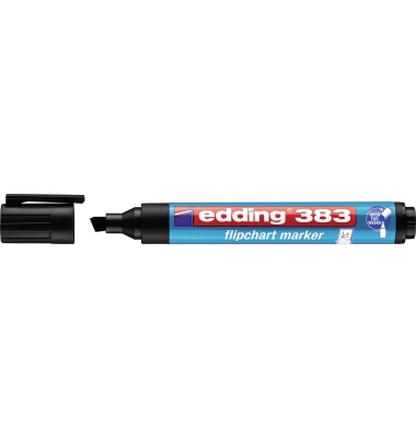 Flipchartmarker 383, 4-383001, Stift, schwarz, 1-5mm Keilspitze