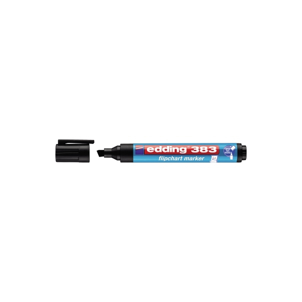 4004764013814 - edding 383 Flipchart-Marker Breit Keilspitze 1 - 5 mm Schwarz Nachfüllbar Wasserbeständig