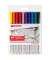 Fineliner-Set 89 office, 4-89-10, schwarz-wei&szlig; gestreift (Schreibfarbe: 10-farbig sortiert), 0,3mm