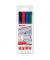 Permanentmarker-Set Permanentmarker, 400-4S, Packung, 4-farbig sortiert, 1mm Rundspitze