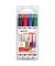 Permanentmarker-Set 3000, 3000/4S, Packung, 4-farbig sortiert, 1,5-3mm Rundspitze