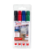 Permanentmarker-Set 3300, 3300-4S, Pack, 4-farbig sortiert, 1-5mm Keilspitze