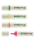 Textmarker-Set Highlighter 24 EcoLine, 4-24-4, Etui, farbig sortiert (gelb/rosa/orange/hellgr&uuml;n), 2-5mm Keilspitze