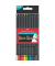 Buntstifte-Set Black Edition, 116412, farbig sortiert, dreikant, ergonomisch, Packung