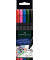 Fineliner-Set 1516 Grip, 151604, schwarz (Schreibfarbe: 5-farbig sortiert), 0,4mm