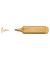 Textmarker TL 46, 154650, metallic gold, 1-5mm Keilspitze