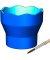 Wasserbecher 181510 Clic & Go, blau, 10x10x10cm