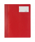 Schnellhefter Serie 2500 250003, A4+, rot, Polyvinylchlorid (PVC), 80g, Vorderdeckel opak