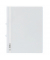 Schnellhefter 258002, A4+, wei&szlig;, Kunststoff, 80g, Vorderdeckel transparent