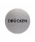 Piktogramm "Drücken" rund metallic silber Ø 65mm