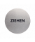Piktogramm "Ziehen" rund metallic silber Ø 65mm
