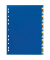 Kunststoffregister 6756.27, 1 bis 31, A4, 120&micro;m, farbige Taben, 31-teilig