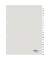Kunststoffregister 6800-19 A-Z A4 0,12mm weiße Fenstertaben zum wechseln 20-teilig