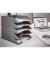 Briefablage Varicolor Tray-Set 7705-57 A4 / C4 grau Kunststoff stapelbar farbige Greifzonen