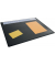 Schreibunterlage 650 x 500 mm, schwarz PP, mit transparenter Folienauflage
