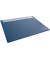 Schreibunterlage 650 x 500 mm, dunkel- blau, PP, mit transparenter Folienauf-