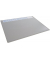 Schreibunterlage 650 x 500 mm, grau, PP, mit transparenter Folienauflage
