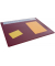 Schreibunterlage 650 x 500 mm, rot, PP mit transparenter Folienauflage und