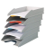 Briefablage VARICOLOR TRAY SET 770427, A4/C4, grau/farbig, Polystyrol stapelbar