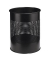 Papierkorb 331001, 15 Liter, rund, schwarz