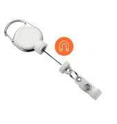 Jojo EXTRA STRONG, Jojo-Bandl&auml;nge 60 cm, wei&szlig;, Metallclip-Befestigung,