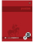 Collegeblock 734451280 Premium, Lineatur 28 / kariert mit Rand innen/außen, A4, 90g, rot, 80 Blatt