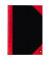 Chinakladde 100302815, Chinakladde, schwarz/rot, A4, kariert, 70g, 96 Blatt / 192 Seiten