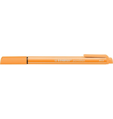 Filzschreiber pointMax orange 0,8mm Strichstärke, Nylonspitze, mit Clip