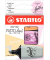 Textmarker STABILO BOSS MiNI, 07/03-59, Packung (3 #), farbig sortiert (seidengrau/fuchsie/orange), 2-5mm Keilspitze