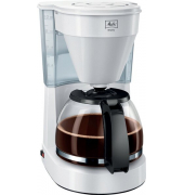 Kaffeemaschine Easy II weiß, Glas- kanne für bis zu 10 Tassen,