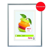 Bilderrahmen Sevilla silber 50 x 70 cm PS-Glas