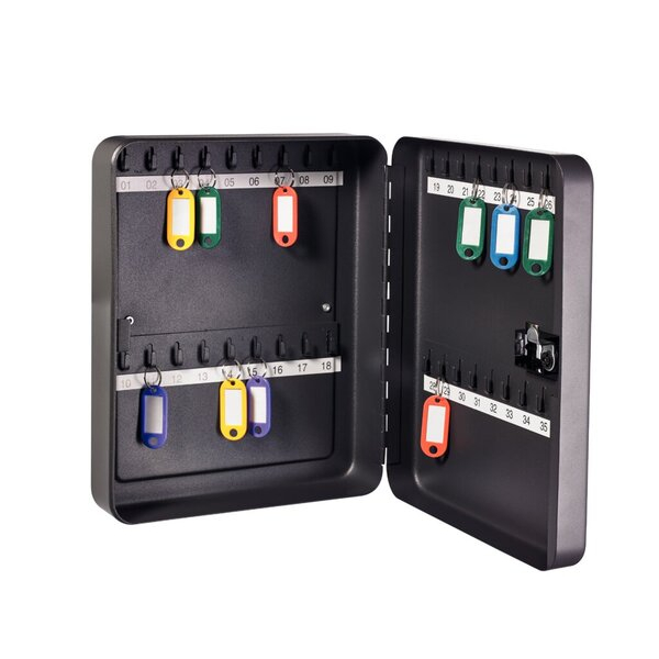 4007735008802 - Schlüsselkasten für 36 Schlüssel mit Zahlenschloss anthrazit 4007735008802 Albert & Co 880