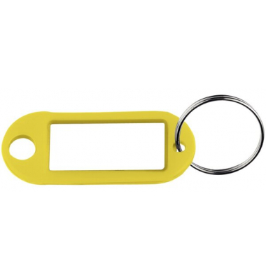 Schlüsselanhänger mit Ring gelb