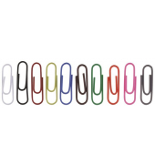 Büroklammern kunststoffüberzogen 257-26, bunt, 26 mm, Inh.