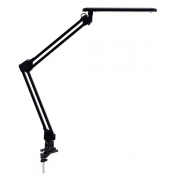 Tischleuchte LED, mit Klemme, schwarz 20 LED´s, 230V  7W, neutralweiß,