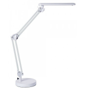 LED-Schreibtischlampe, weiß, mit Standfuß